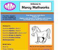 Tablet Screenshot of marcymathworks.com